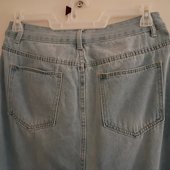 Boho Denim Skirt - Picture 3 of 5